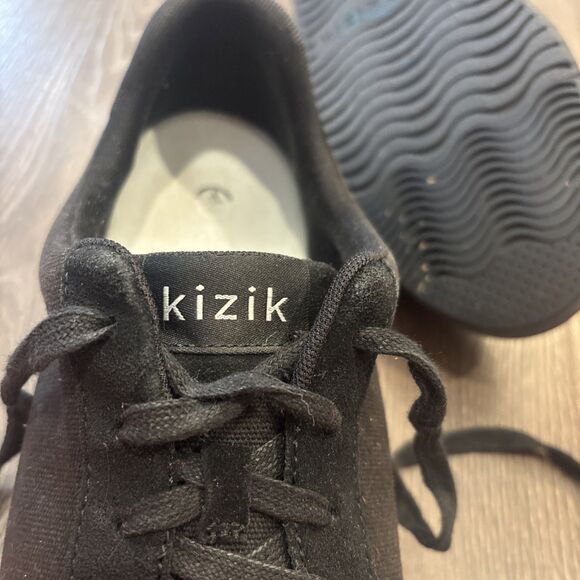 Kizik Unisex Adult Prague Black Canvas Suede Hands Free Sneakers SZ M 10.5 W 12 main image 6
